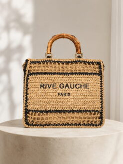 Bolso efecto rafia