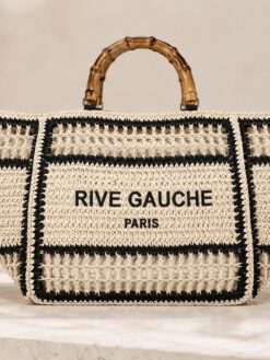Bolso shopper efecto rafia - Imagen 2