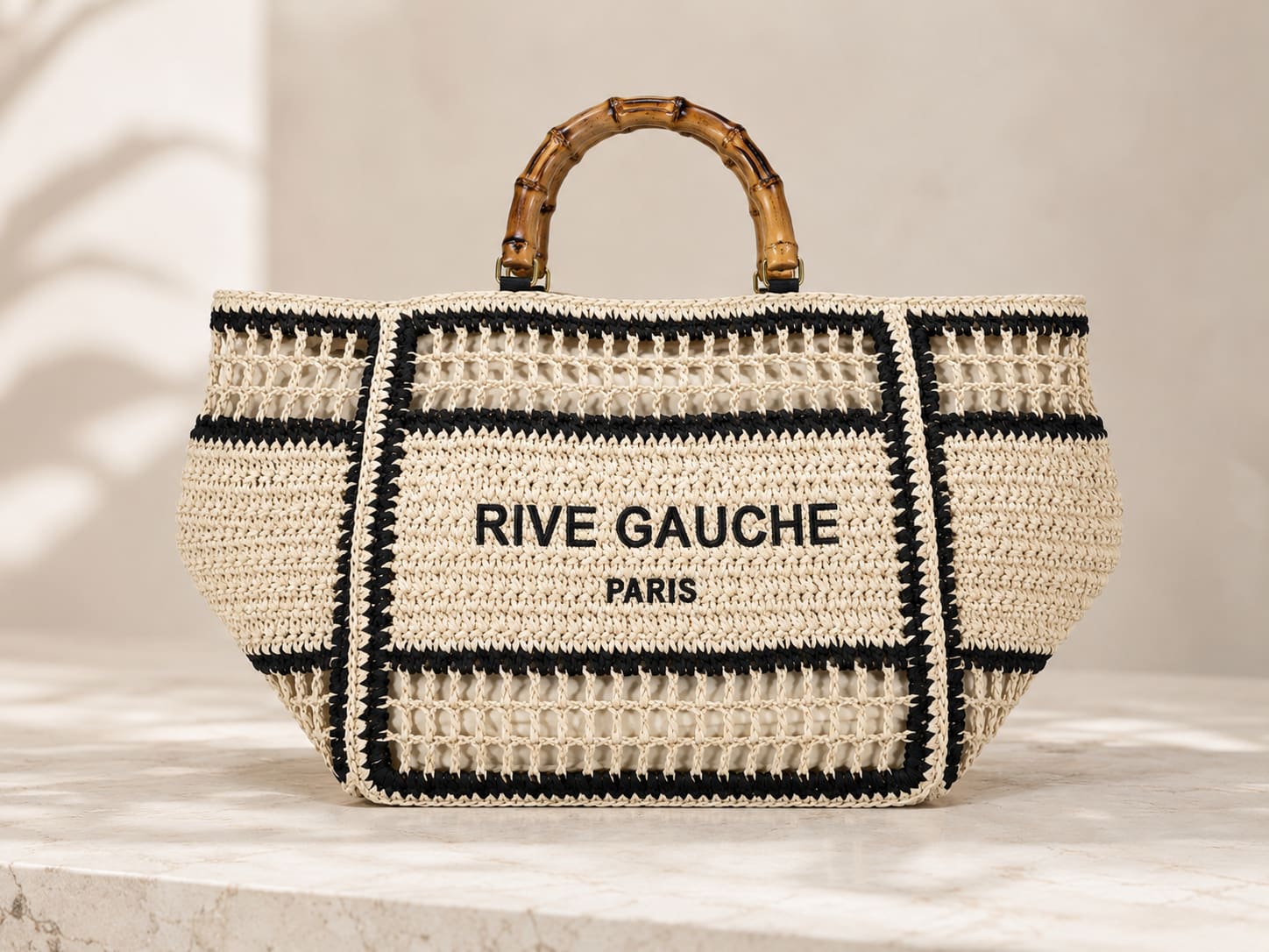 Bolso shopper efecto rafia - Imagen 2